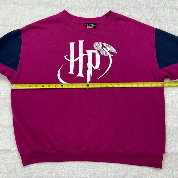 Wizarding World Harry Potter Womens Sweatshirt Juniors Large Long Sleeve Purple - Picture 5 of 6